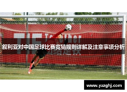 叙利亚对中国足球比赛竞猜规则详解及注意事项分析